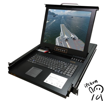 17寸_1280x1024_4口_8口_16口_KVM多電腦切換器_支持USB/PS2_LED背光_雙供電模式_AC220V/DC12V