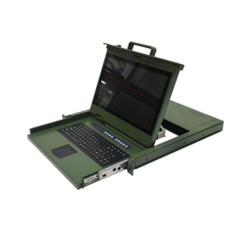 15.6寸|1920*1080|軍綠色全加固|LCD KVM多電腦切換器 |4端口/8端口/16端口| |支持USB/PS2|LED背光| 雙供電模式AC220V/DC12V