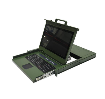 15.6寸|1920*1080|軍綠色全加固|LCD KVM多電腦切換器 |4端口/8端口/16端口| |支持USB/PS2|LED背光| 雙供電模式AC220V/DC12V