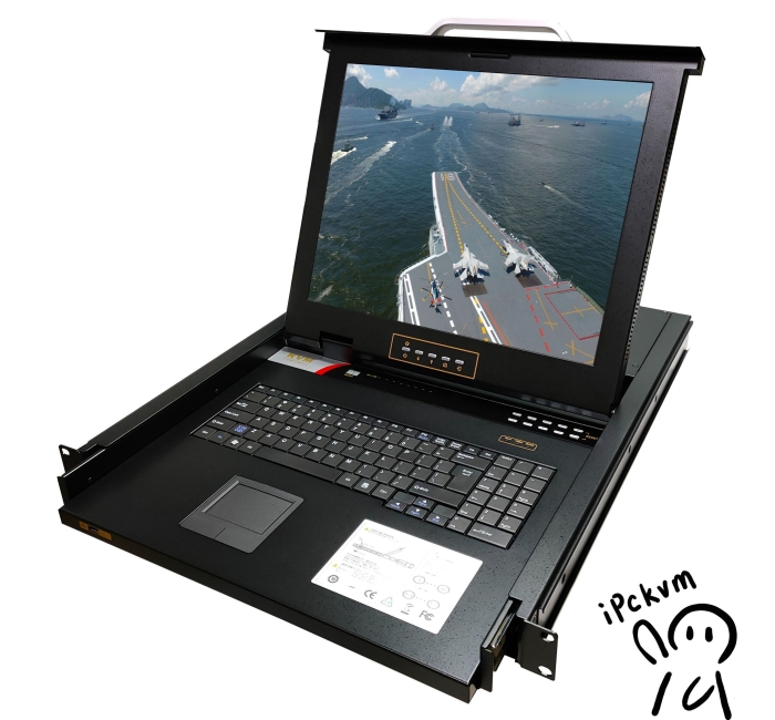 17寸_1280x1024_4口_8口_16口_KVM多電腦切換器_支持USB/PS2_LED背光_雙供電模式_AC220V/DC12V